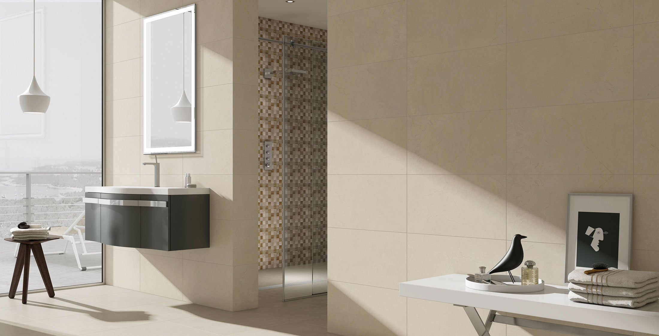 AMB CREMA MARFIL WALL cabec