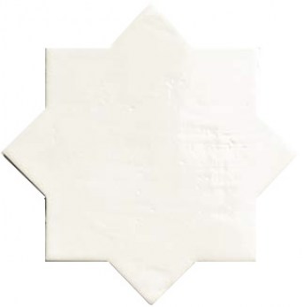 Natucer-star-argile-bianco-18x18